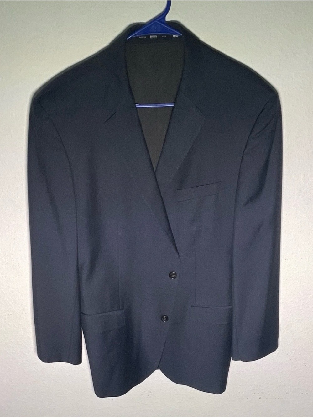 Boss Dark Navy Two-Button Sport Coat